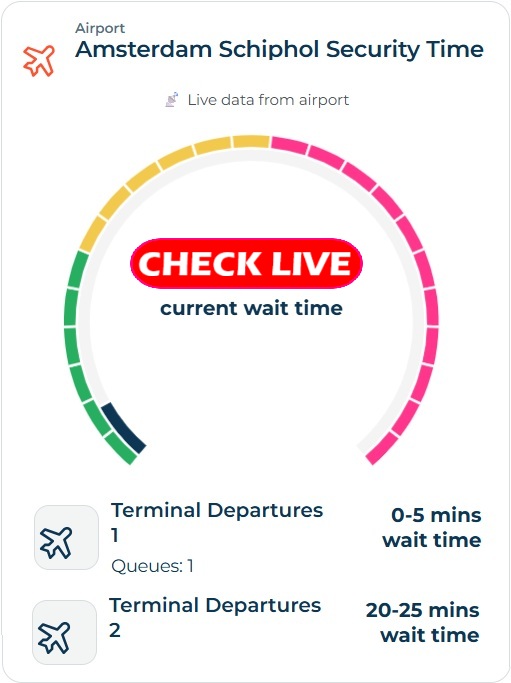 schiphol drukte security